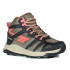 Botas de montanhismo Hi-Tec Toubkal Mid Waterproof Preto/Taupe/Georgia Peach para mulher