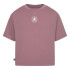 T-shirt Converse T-shirt Chuck Patch Boxy Pink para menina