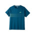 T-shirt running Brooks Atmosphere Short Sleeve 2.0 Ocean/Pixel Stripe Homem