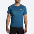 T-shirt running Brooks Atmosphere Short Sleeve 2.0 Ocean/Pixel Stripe Homem