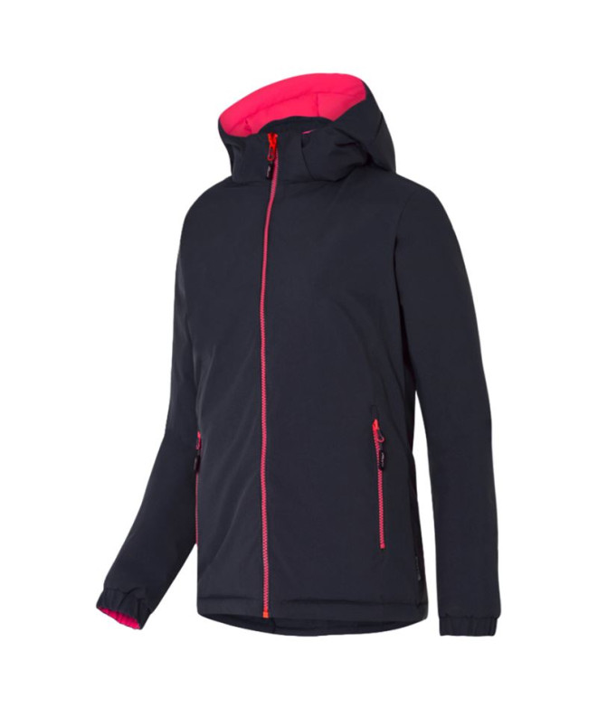 Anorack Joluvi Heat Dipa Preto/Fúcsia Mulher