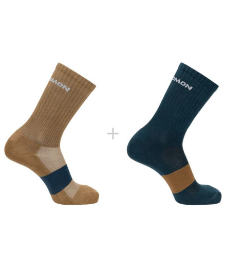 Meias caminhadas Salomon 2-Pack-Light Grey-Heather Medium
