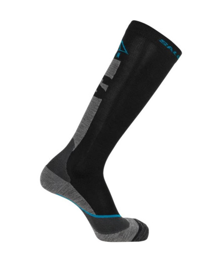 Meias esqui e snowboard Salomon Black-Castelrock-Blue Danube