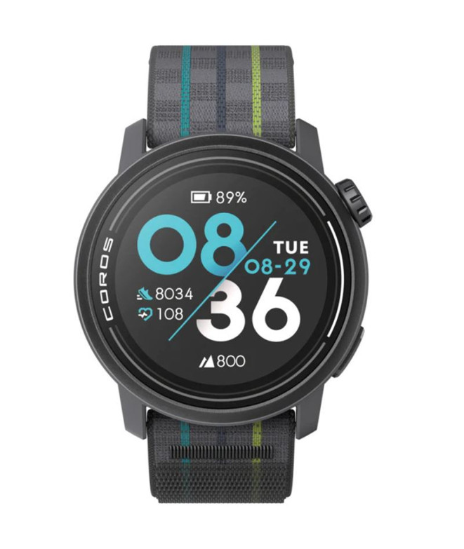 Relógio Coros GPS Relógio desportivo Pace 3 Preto