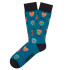 Meias Jimmy Lion Skulls Acqua
