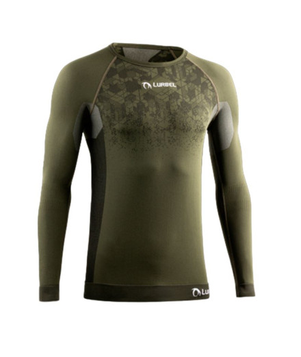 Camiseta de Trail Lurbel Win Manga comprida Sottobosco/Preto