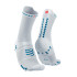 Meias de Running Compressport Pro Racing v4.0 Run High White