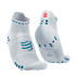 Meias de Running Compressport Pro Racing v4.0 Run Low White