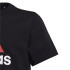 Camiseta adidas Essentials Algodão bicolor com logótipo grande infantil