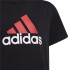 Camiseta adidas Essentials Algodão bicolor com logótipo grande infantil