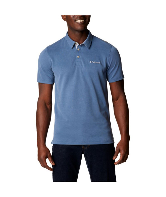 Polo Montanha de Columbia Nelson Point™ Blue Homem