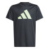 Camiseta de Fitness adidas Essentials U Tr-Es Logo Infantil Carbono