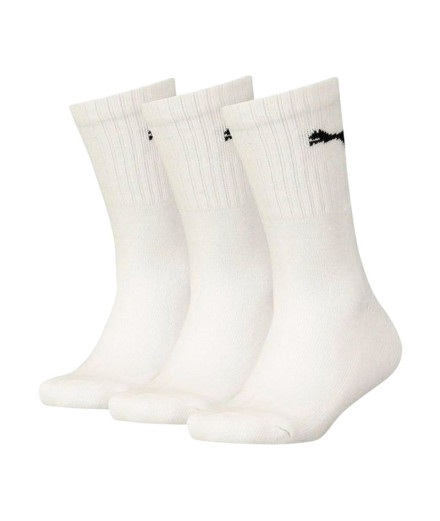 Meias Puma Crew 3P Infantil Branco