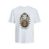 Camiseta Infantil Jack & Jones Jorheavens Gola redonda branca