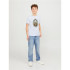 Camiseta Infantil Jack & Jones Jorheavens Gola redonda branca