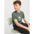 Camiseta Infantil Jack & Jones Jorheavens Neck Verde