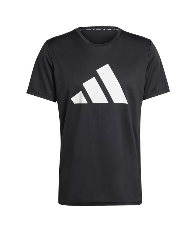 Camiseta de Running adidas Run It Homem Preto