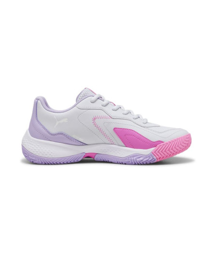 Sapatilhas Pádel Mulher de Puma Nova Smash Prata Branco