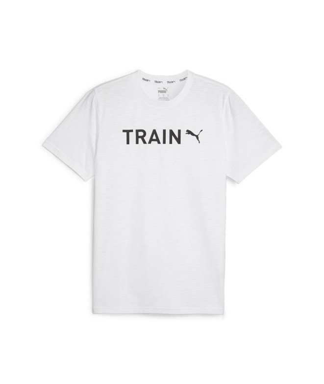 Camiseta Fitness por Puma Graphic White Homem