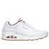 SapatilhasSkechers Uno - Stand On Air Homem Durabuck branco/Navy/Red Trim
