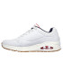 SapatilhasSkechers Uno - Stand On Air Homem Durabuck branco/Navy/Red Trim