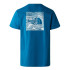 Camiseta de Montanha The North Face S/S Redbox Celetion Homem Blue