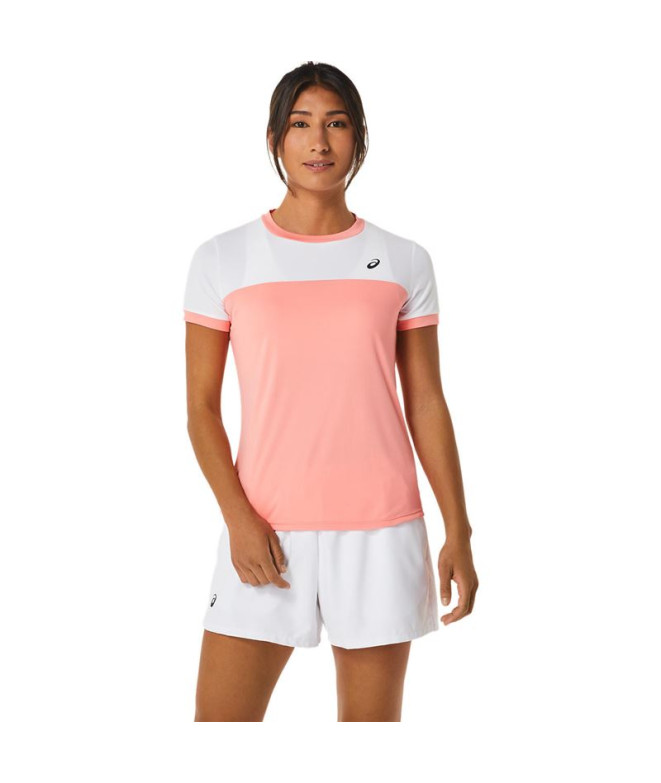 Camiseta ASICS Court Tênis Manga curta Mulher Rosa