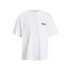 Camiseta Homem Jack And Jones bari Back Branco