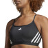 Sutiã esportivo Fitness adidas Mulher da Essentials Aeroreact 3 Band Preto