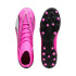 futebol Botas Puma Ultra Pro MG Rosa Branco