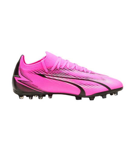 futebol Botas Puma Ultra Match MG Rosa Branco