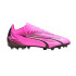 futebol Botas Puma Ultra Match MG Rosa Branco