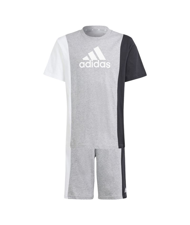 Conjunto adidas Club Set Infantil Cinzento