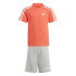 Conjunto adidas Lk 3Bandas Infantil Vermelho