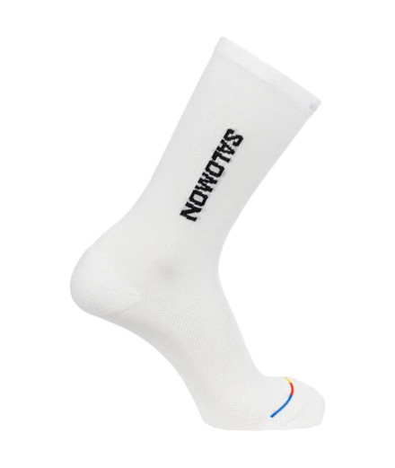 Meias de Fitness Salomon 365 Crew Branco