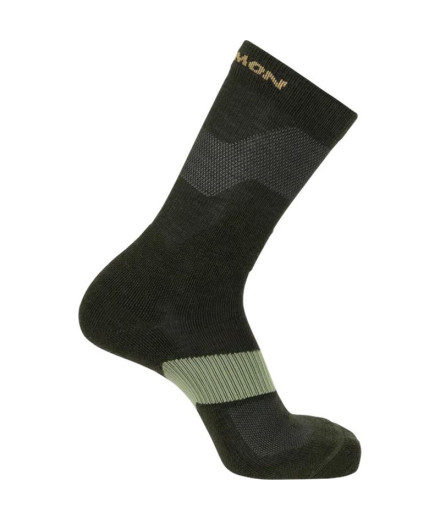 Meias caminhadas Salomon X Ultra Crew Verde
