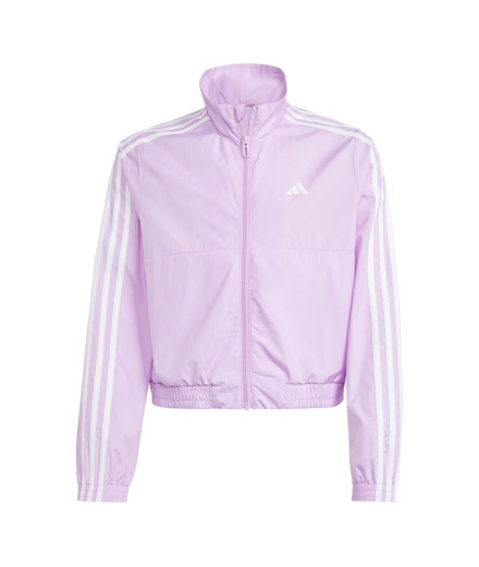 Casaco por Fitness adidas Essentials 3 Bands Menina Lila