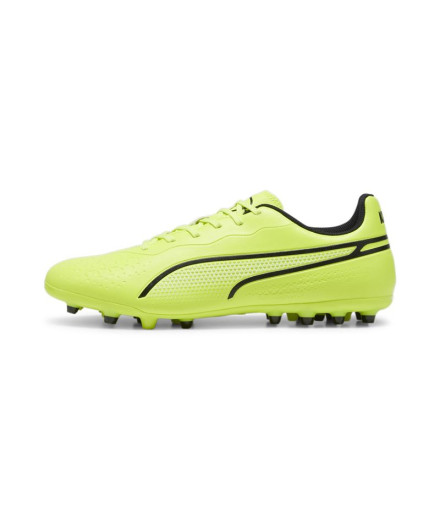 futebol Botas Puma King Match MG Lime/Preto