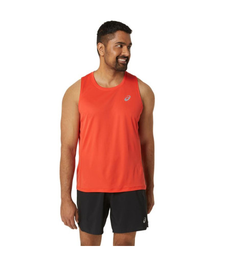 Camiseta by Running ASICS Core Singlet Homem Red
