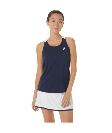 Camiseta por Tênis ASICS Court Mulher Azul-marinho