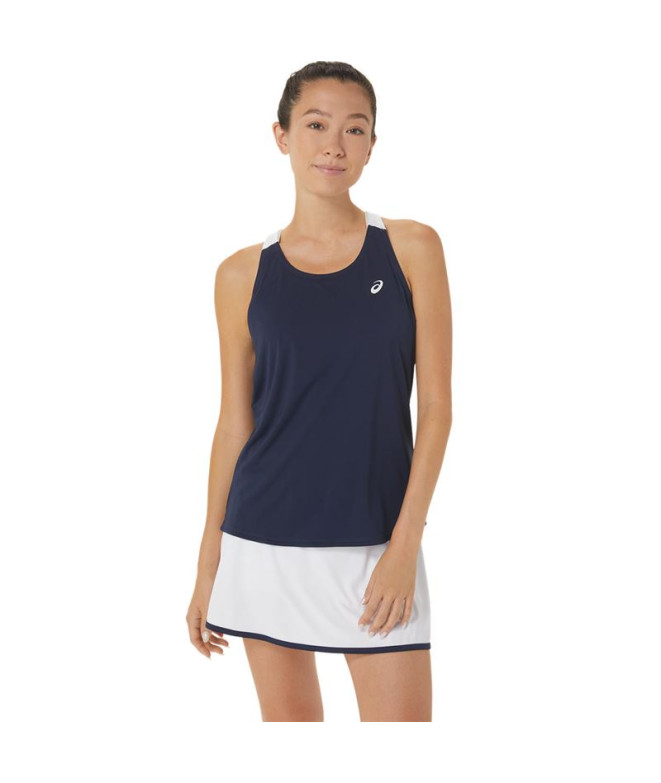 Camiseta por Tênis ASICS Court Mulher Azul-marinho