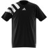 Camiseta de Futebol adidas Fortore23 Infantil Preto