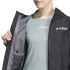 Casaco caminhadas adidas Terrex Multi Rain Ready Mulher Preto