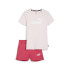 Fato de treino Infantil Logótipo Puma cor-de-rosa