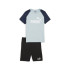 Conjunto Infantil Puma Short Poliéster Azul