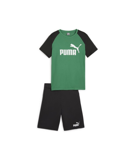 Conjunto Infantil Puma Short Polyester Verde