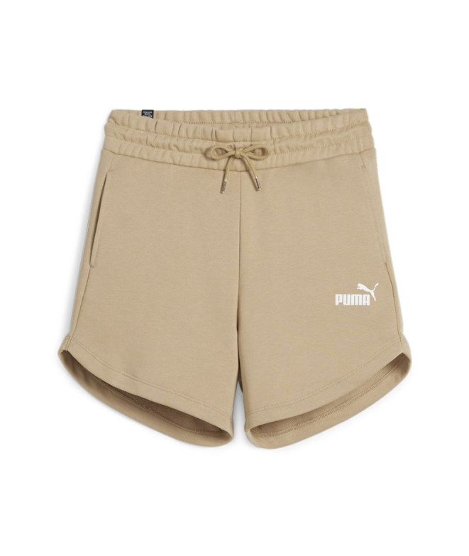 Calça Mulher Puma Essentials 5" Cintura alta Bege