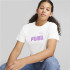 Camiseta Infantil Puma Girls Cropped Branco