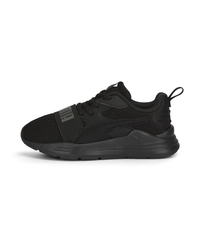 Sapatilhas da Puma Wired Run Pure Infantil Preto