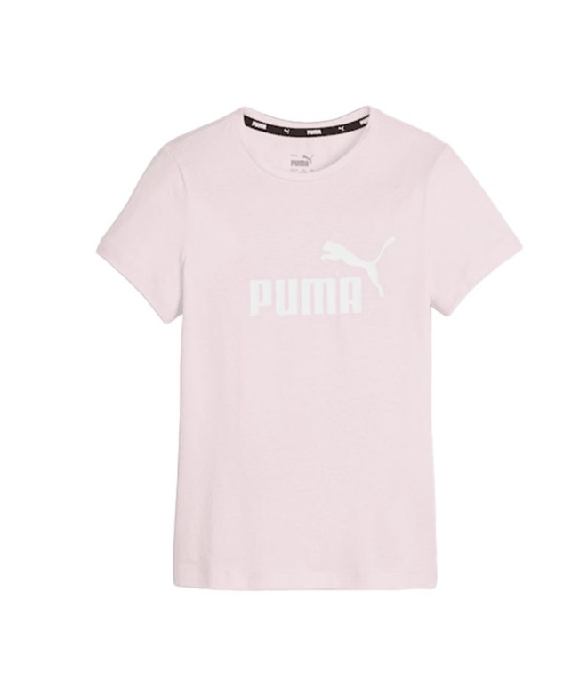 Camiseta Infantil Puma Essentials Rosa